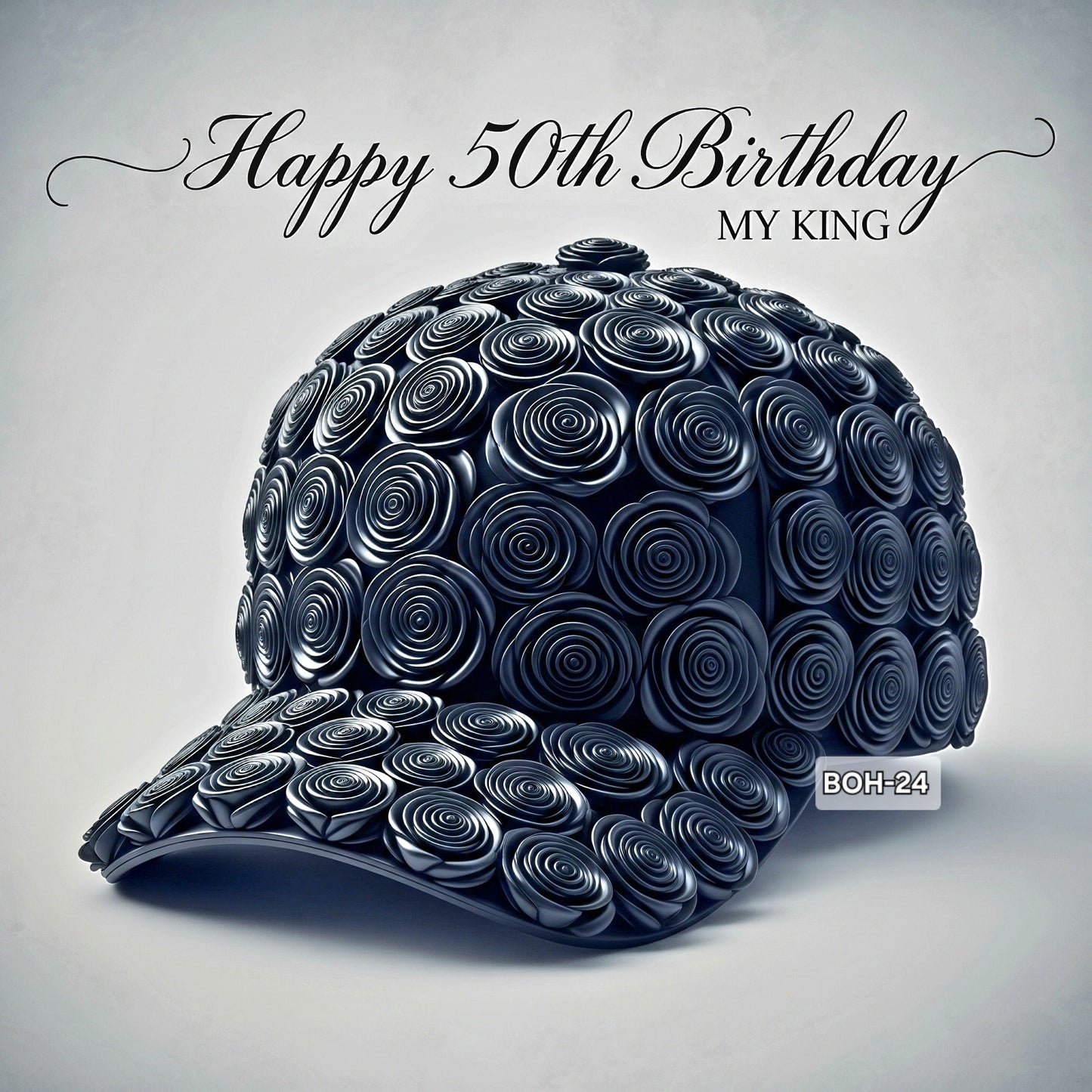Birthday King Fitted Cap PNG for Sublimation or Digital Print