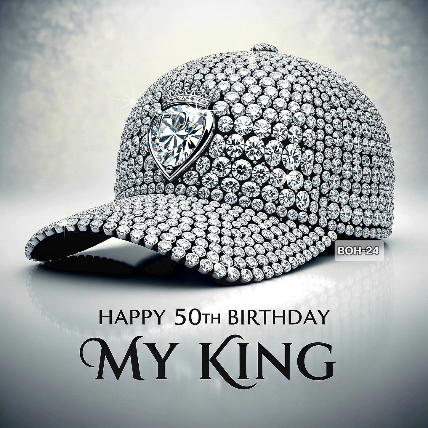 Birthday King Fitted Cap PNG for Sublimation or Digital Print