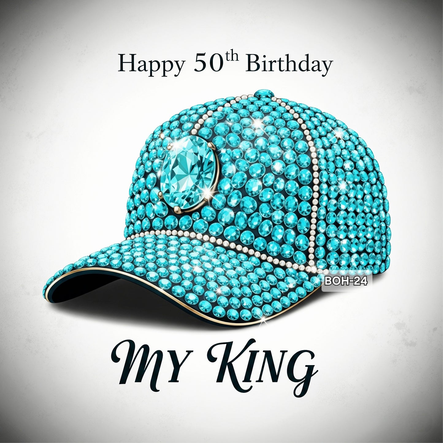 Birthday King Fitted Cap PNG for Sublimation or Digital Print