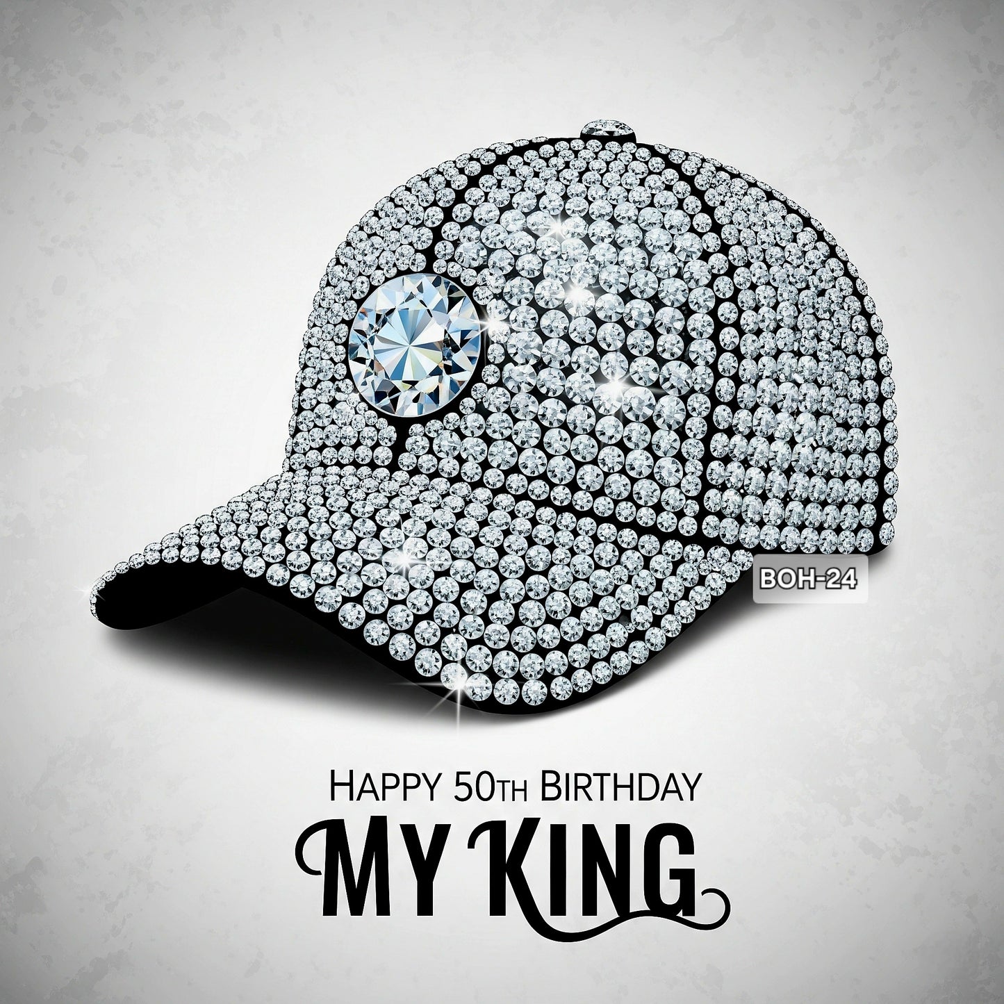 Birthday King Fitted Cap PNG for Sublimation or Digital Print