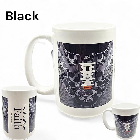 SNEAKER MUGS-"Walk by Faith"