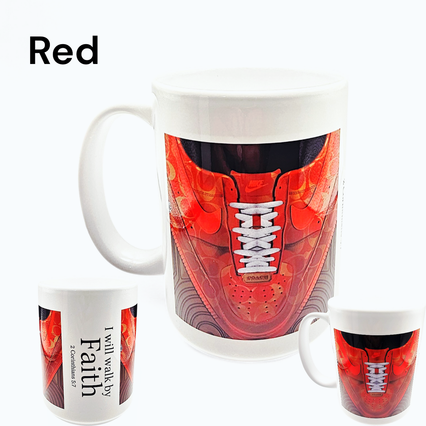 SNEAKER MUGS-"Walk by Faith"