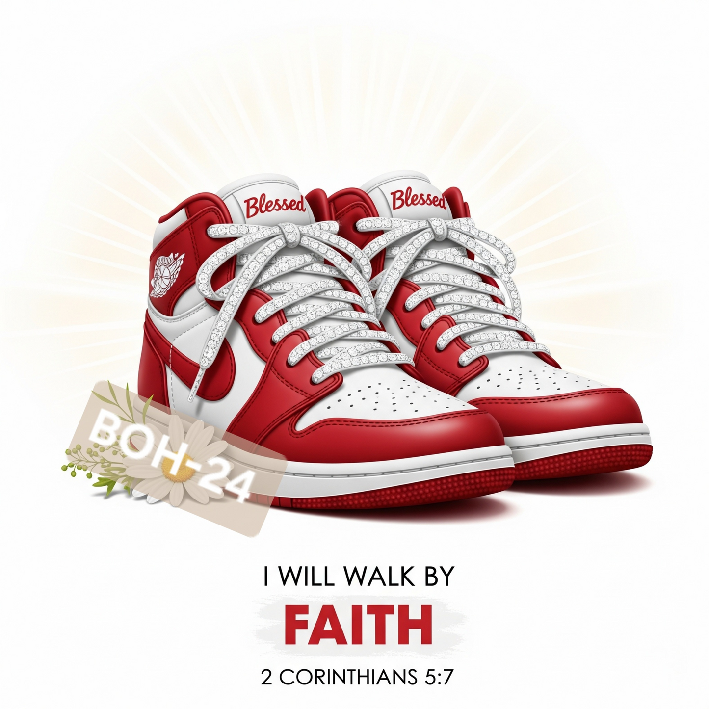 Scripture Sneakers-(Walk by Faith)-Digital Prints