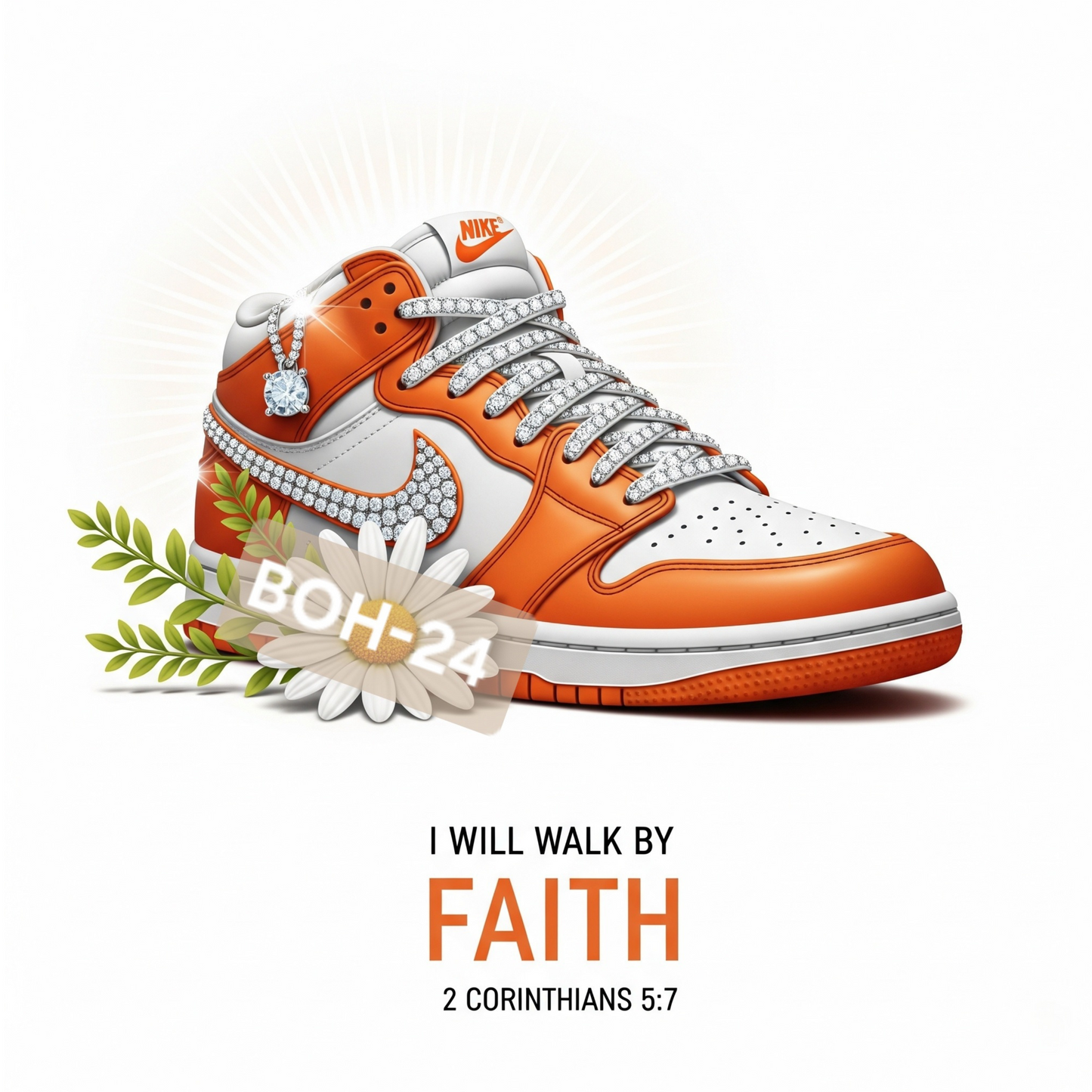 Scripture Sneakers-(Walk by Faith)-Digital Prints