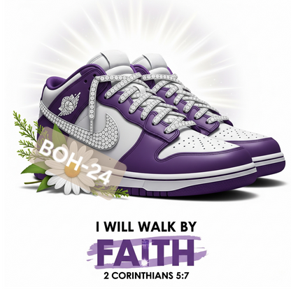 Scripture Sneakers-(Walk by Faith)-Digital Prints