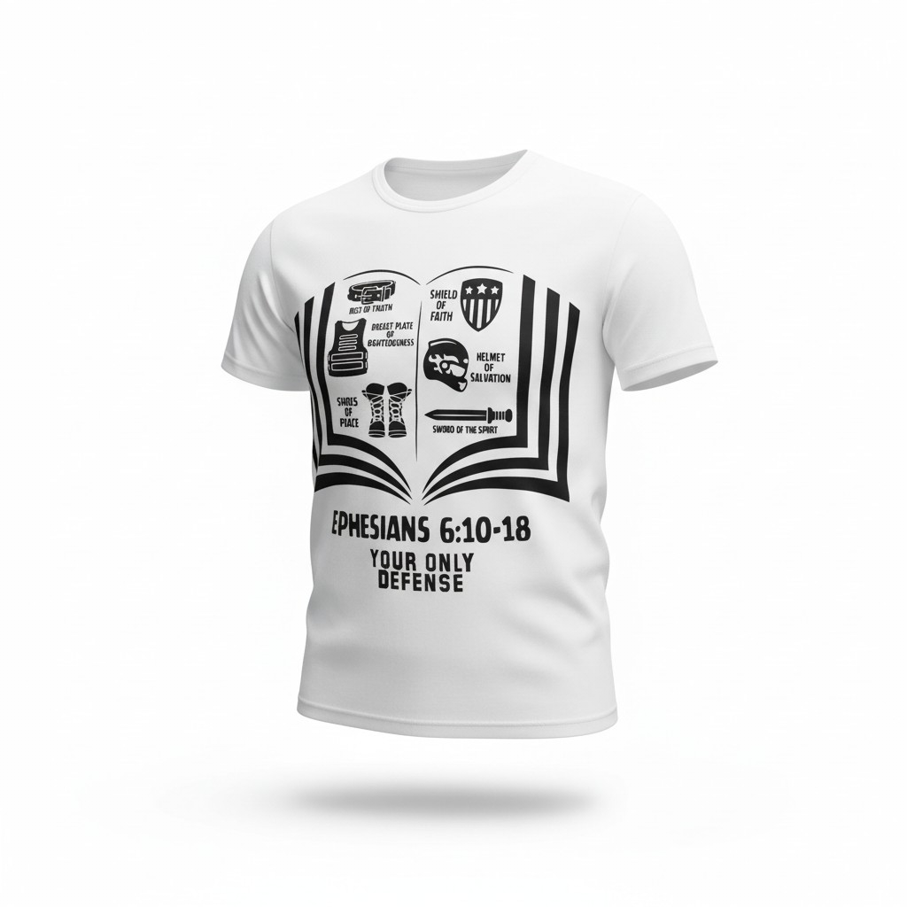 Armor of God Shirt | Ephesians 6:10-18 T-Shirt | Modern Christian Apparel | Spiritual Warfare Tee |Faith Clothing | Religious Gift